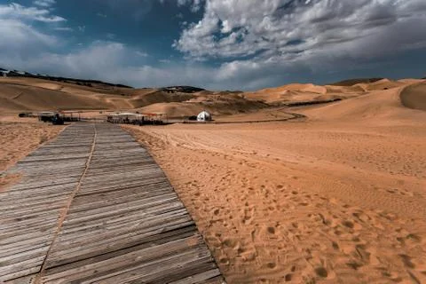 Beautiful view of the desert Stock Photos