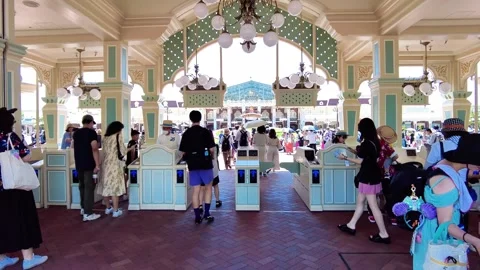 The beautiful view in Disneyland Vídeo Stock 246800559