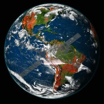 Beautiful view of earth from space. Elements of this image furnished by NASA Stockillustratie