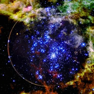 Beautiful view of earth from space. Elements of this image furnished by NASA 写真素材