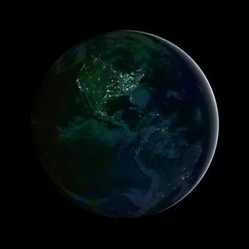 Beautiful view of earth from space. Elements of this image furnished by NASA Foto stock