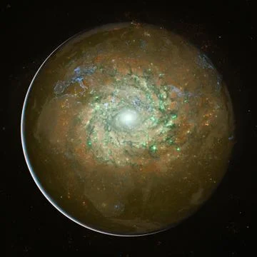 Beautiful view of earth from space. Elements of this image furnished by NASA 스톡 사진