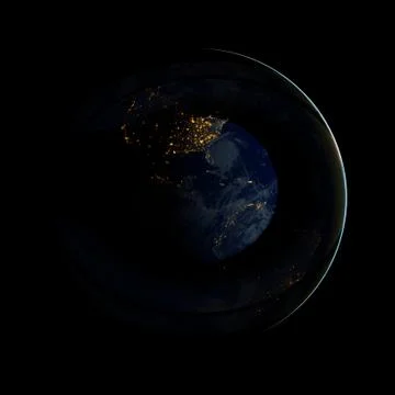 Beautiful view of earth from space. Elements of this image furnished by NASA Stock Photos