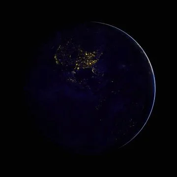 Beautiful view of earth from space. Elements of this image furnished by NASA 写真素材