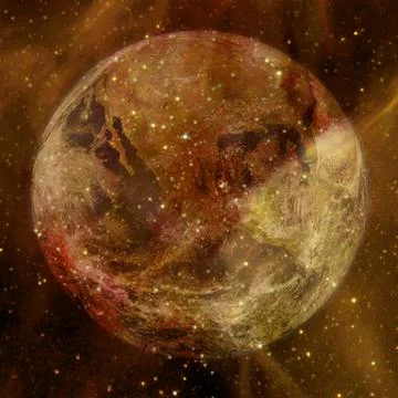 Beautiful view of earth from space. Elements of this image furnished by NASA 写真素材