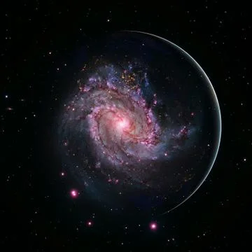 Beautiful view of earth from space. Elements of this image furnished by NASA 스톡 사진