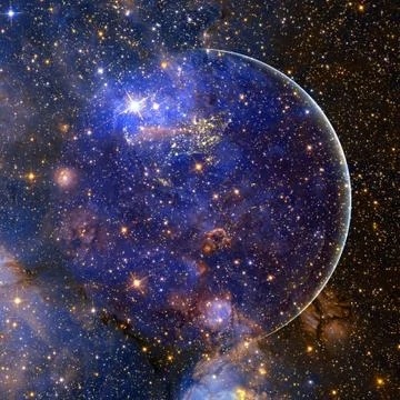 Beautiful view of earth from space. Elements of this image furnished by NASA Фото