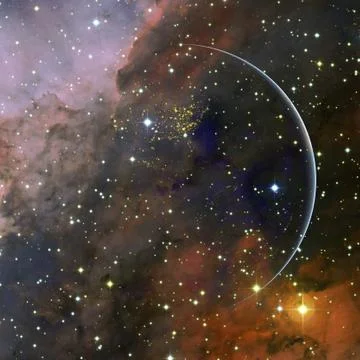 Beautiful view of earth from space. Elements of this image furnished by NASA Foto stock