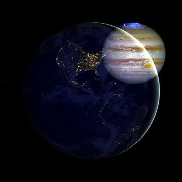 Beautiful view of earth from space. Elements of this image furnished by NASA Foto stock