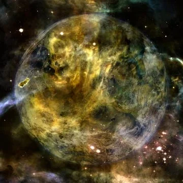 Beautiful view of earth from space. Elements of this image furnished by NASA 库存照片