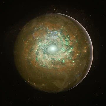 Beautiful view of earth from space. Elements of this image furnished by NASA Stock Photos