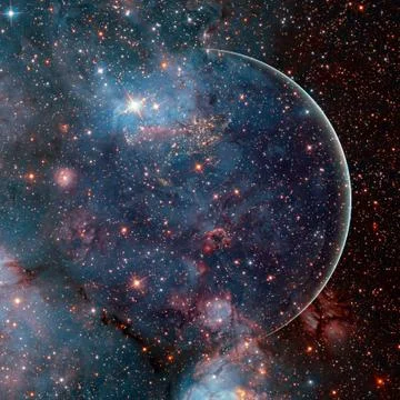 Beautiful view of earth from space. Elements of this image furnished by NASA Фото