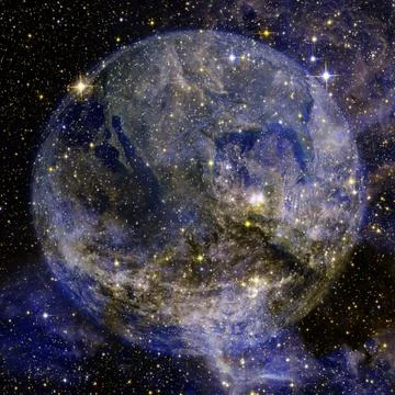 Beautiful view of earth from space. Elements of this image furnished by NASA Foto stock