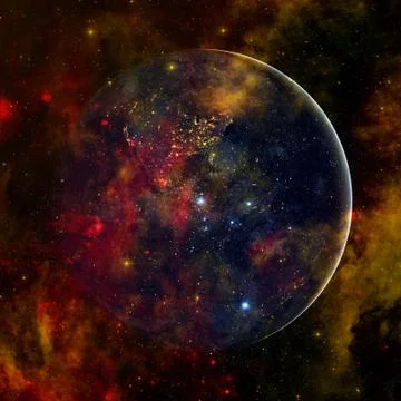 Beautiful view of earth from space. Elements of this image furnished by NASA Stock Photos