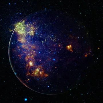 Beautiful view of earth from space. Elements of this image furnished by NASA 写真素材