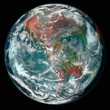Beautiful view of earth from space. Elements of this image furnished by NASA 库存照片