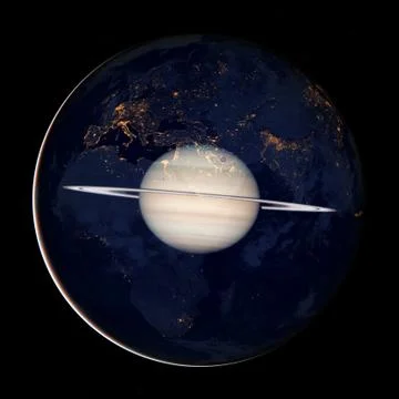 Beautiful view of earth from space. Elements of this image furnished by NASA Stockfoto's