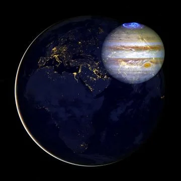 Beautiful view of earth from space. Elements of this image furnished by NASA Foto stock