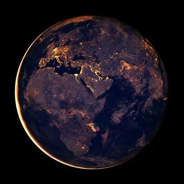 Beautiful view of earth from space. Elements of this image furnished by NASA 写真素材