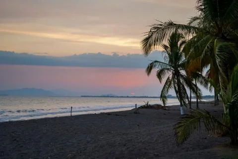 Beautiful view of the empty beach due to the quarantine Stock Photos