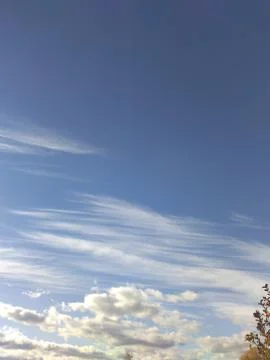 Beautiful view of the evening sky with clouds Stock Photos