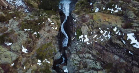 Beautiful view of the falls Stock Footage 98149081