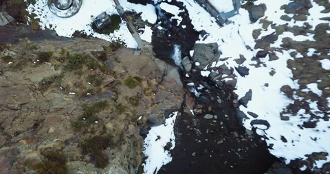 Beautiful view of the falls Stock Footage 98149091