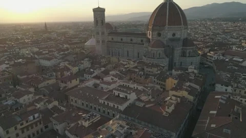 Beautiful view of Firenze in Tuscany Italy Stock Footage 289641453