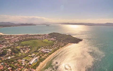 Beautiful view of Florianopolis Island Stock Photos
