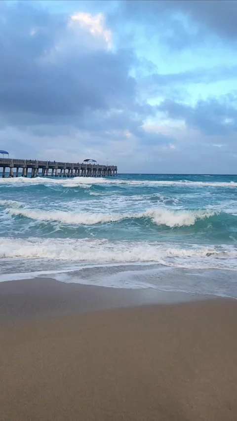 Beautiful view at a Florida beach Editorial Use Only Stock-Footage 317315870