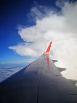 A beautiful view form plan window Foto stock