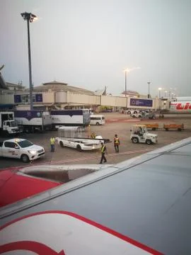 A beautiful view form plan window 스톡 사진