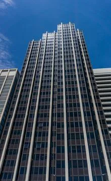 Beautiful view of a front facade of a high and modern building Fotos de archivo