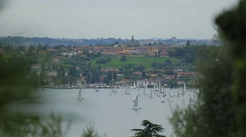 Beautiful view of the Garda Stock Footage 56488852