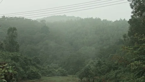 Beautiful view of the green mountain Stock Footage 73638255