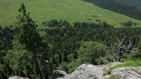 Beautiful view of green mountains 스톡 동영상 11067663