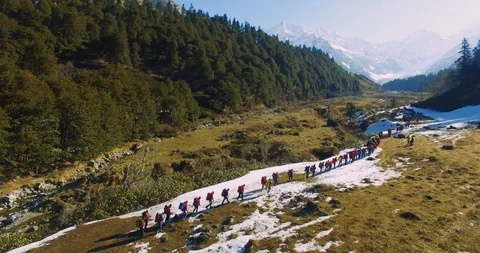 Beautiful view of Himalayas Stock Footage 112043500