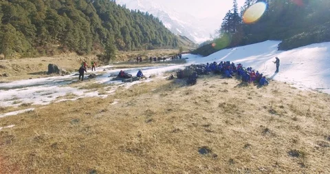 Beautiful view of Himalayas. Stock Footage 112043575