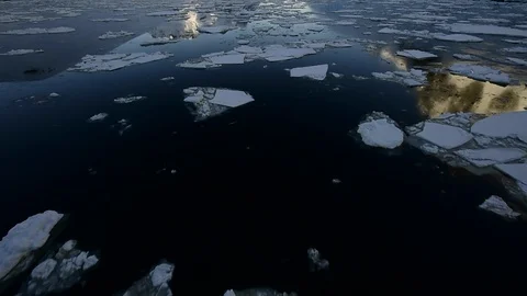Beautiful view of ice Antarctica Stock Footage 89611464
