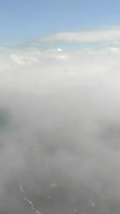 Beautiful view from inside the plane Stock Footage 273474563