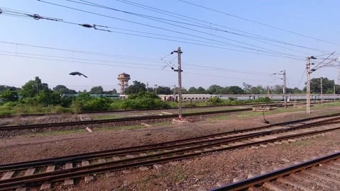 Beautiful view from inside the train. Stock Footage 253220120