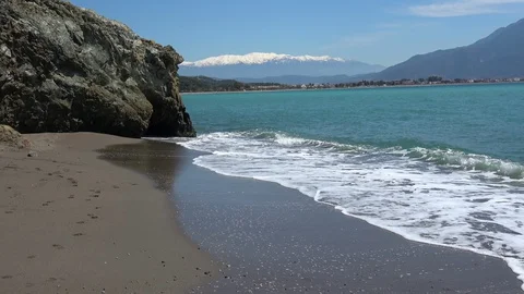 Beautiful view from the Karatas beach Stock Footage 127885019
