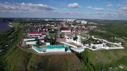 Beautiful view of the kremlin Stock Footage 219838361