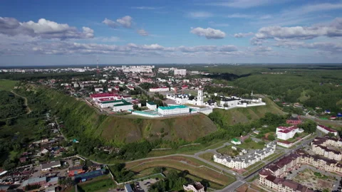 Beautiful view of the kremlin Stock Footage 219843819