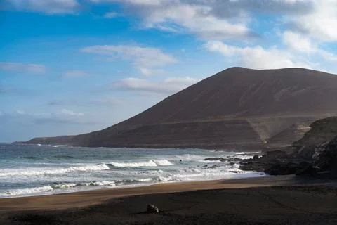 Beautiful view of La Solapa Beach, Fuerteventura, Canary Islands Stock Photos