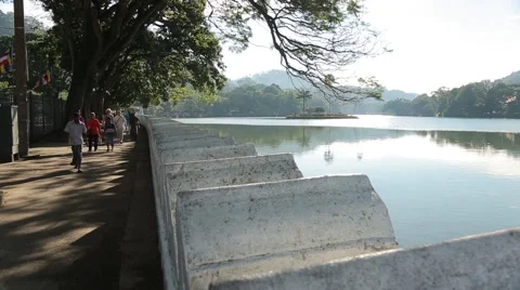Beautiful view of the lake in Colombo Stock Footage 49364552