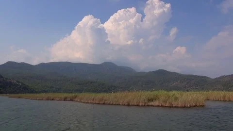 Beautiful View of the lake Dalyan Stock Footage 70158752