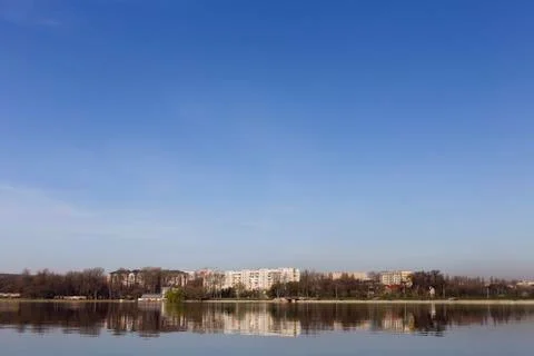 Beautiful view of the lake. Stock Photos