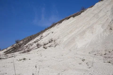Beautiful view of  limestone quarry. Stock Photos