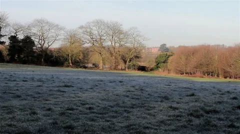 Beautiful View of Maple Hayes Stately Home - Historic  English Country House Video stock 48982611